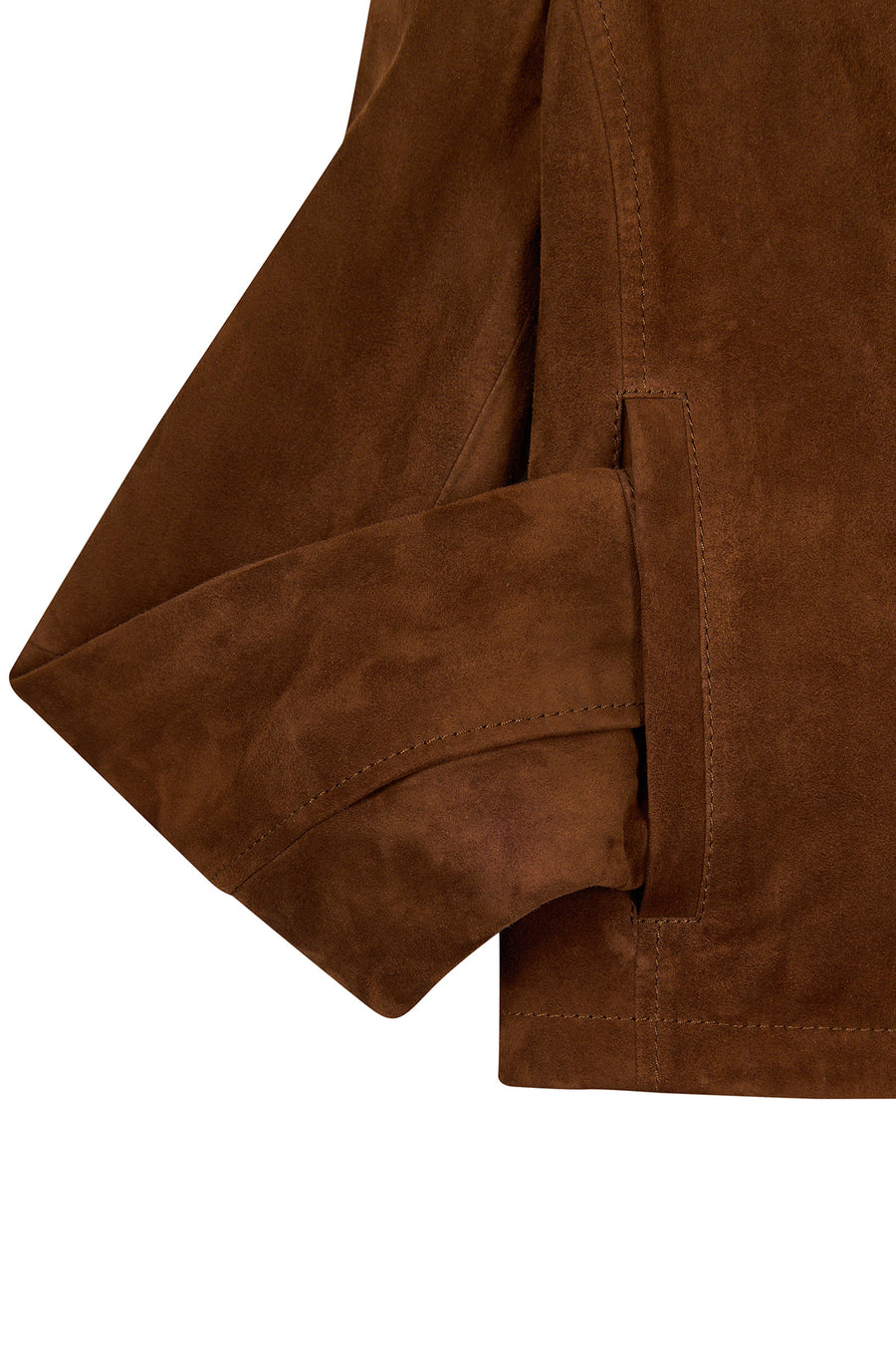 Dora Woman Brown Suede Leather Jacket
