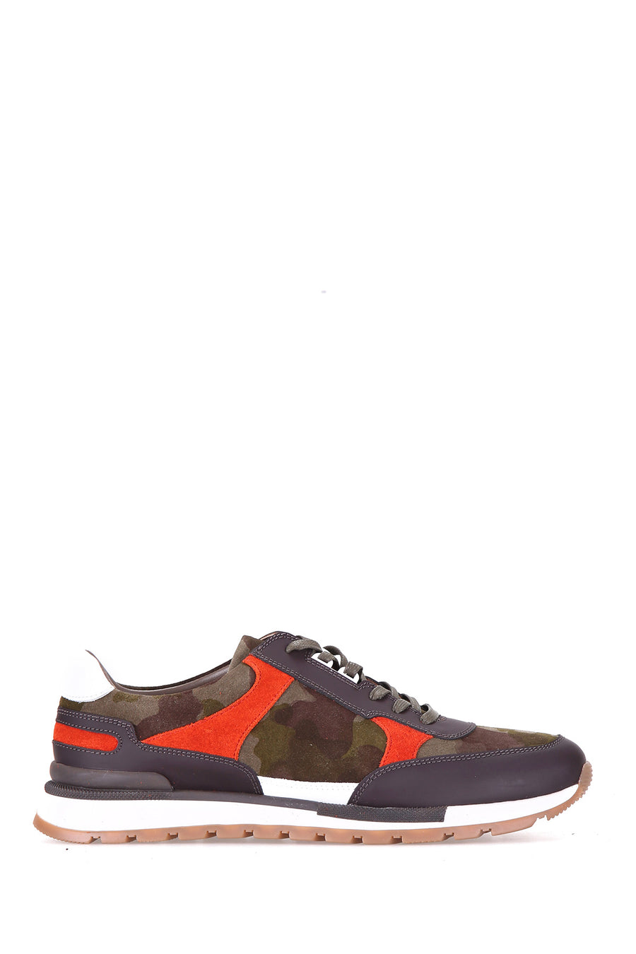 Camouflage Pattern Men's Suede Shoes