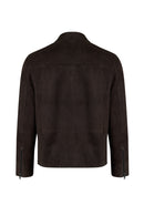 Pedri Male Brown Suede Leather Jacket | Derimod