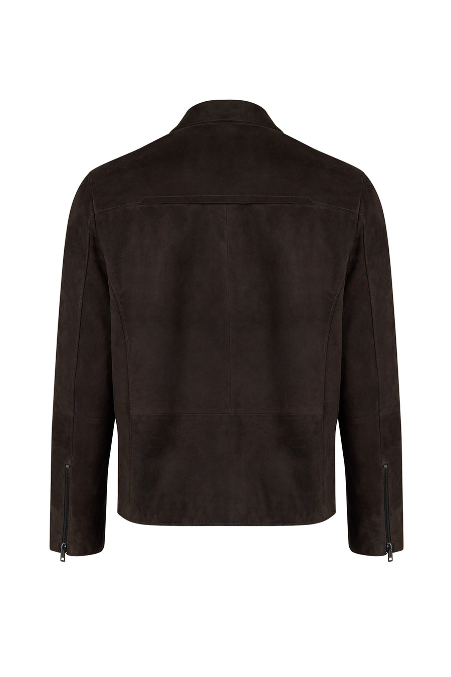 Pedri Male Brown Suede Leather Jacket