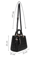 Women's Black Long Strap Quilted Handbag | Derimod