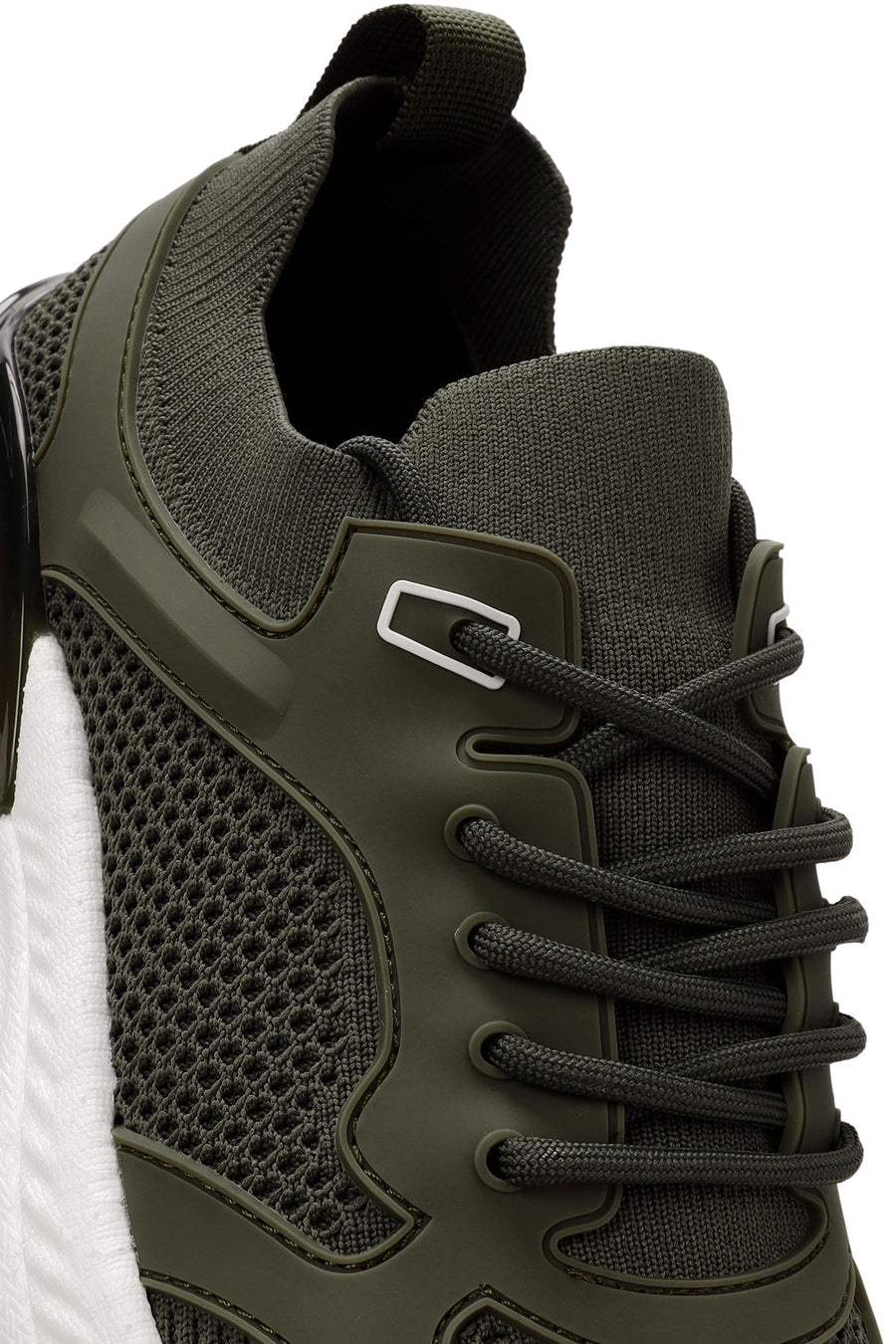 Derimod Zero Men's Green Laced Thick Soled Fabric Sneaker