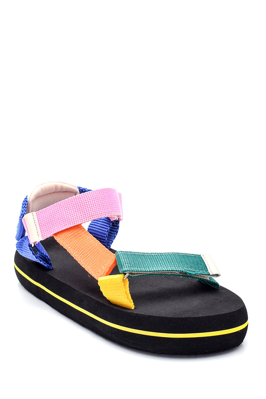Women's Multicolored Flat Sandals