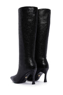 Women's Black Thin Heeled Boots | Derimod