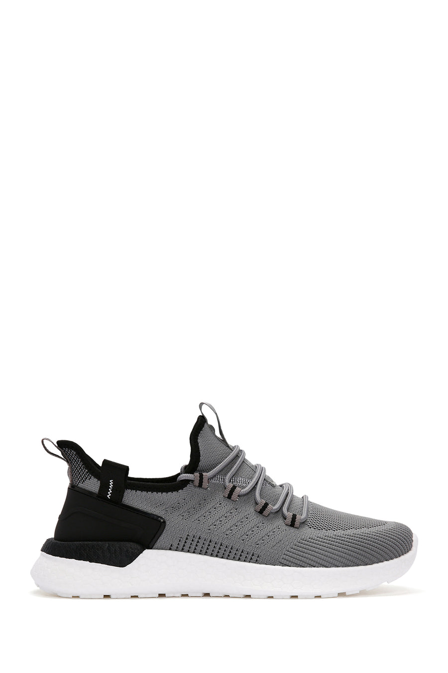 Derimod Zero Men's Gray Lace-Up Thick Soled Fabric Sneaker