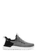 Derimod Zero Men's Gray Lace-Up Thick Soled Fabric Sneaker | Derimod