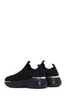 Women's Black Thick Soled Sneaker | Derimod