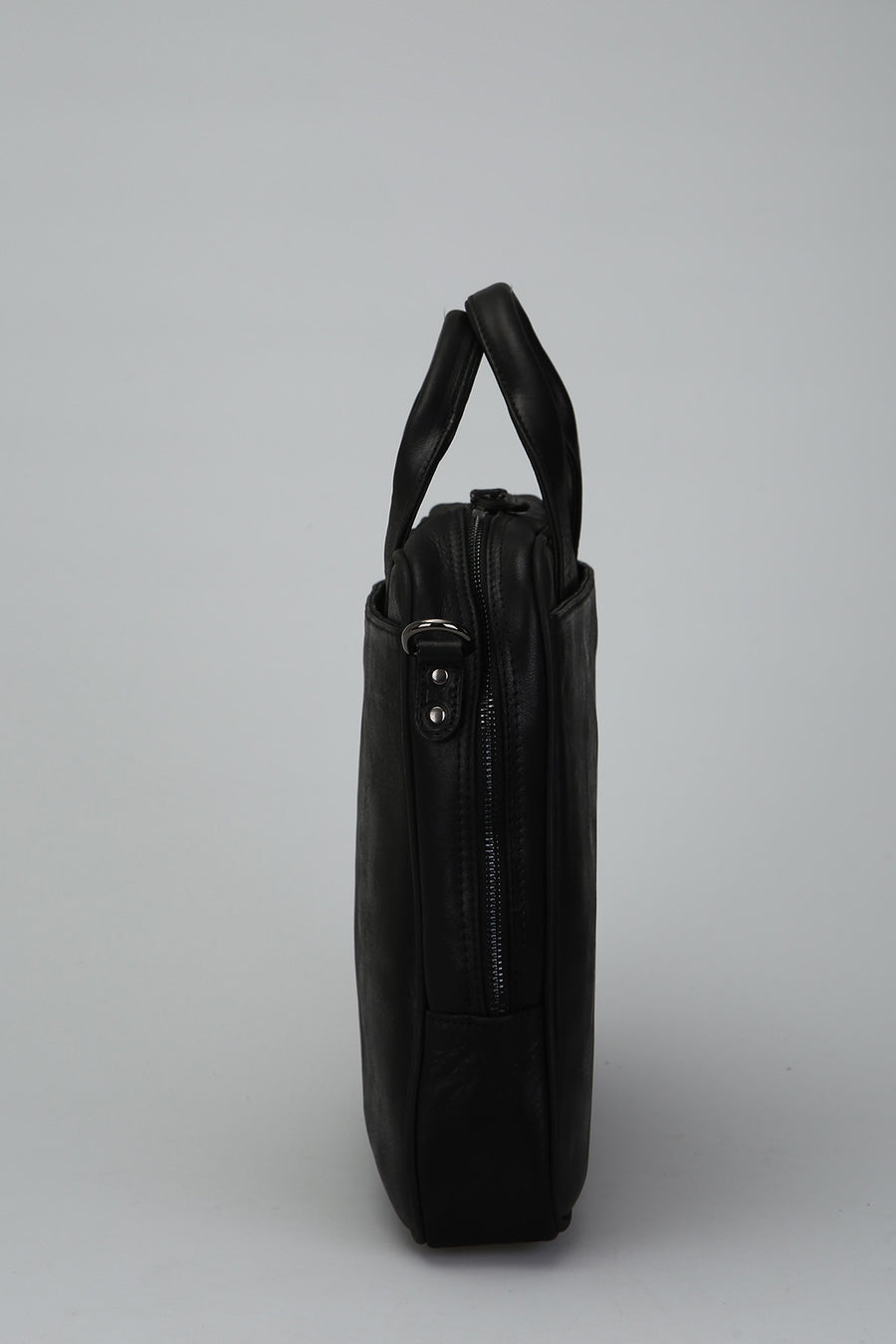 Black Men's Leather Briefcase