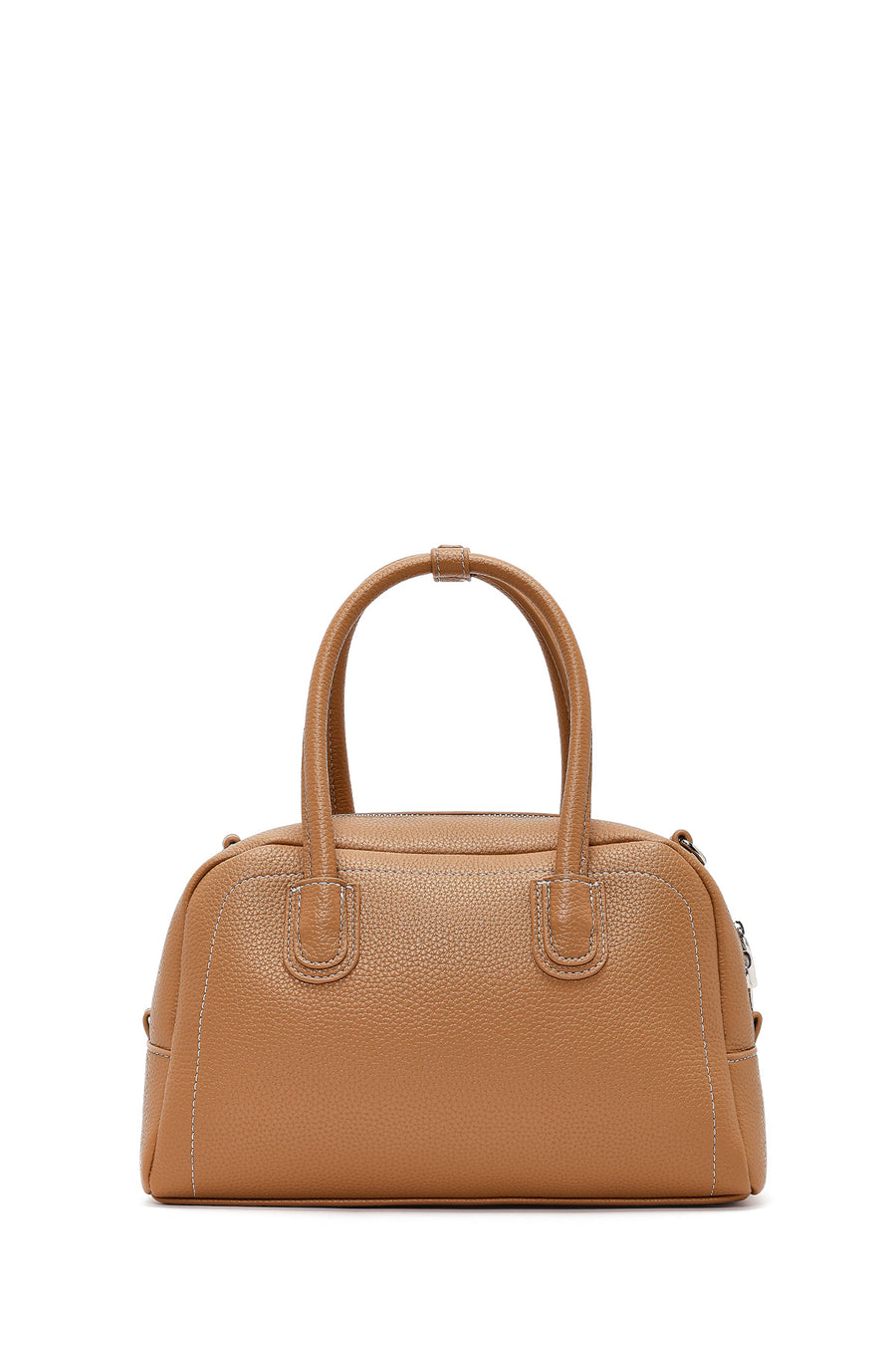 Women's Tan Long Strap Charm Handbag