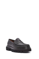 Erkek Siyah Deri Loafer | Derimod