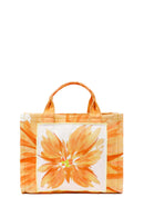 Woman Yellow Long Strap Printed Shoulder Bag | Derimod