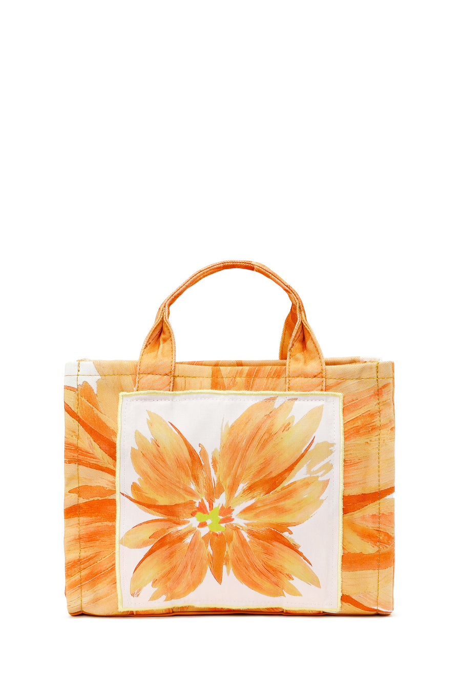 Woman Yellow Long Strap Printed Shoulder Bag