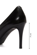 Women's Black Leather Stiletto | Derimod