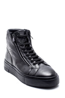 Men's Leather Zippered Boots | Derimod