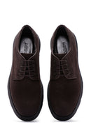 Men's Brown Nubuck Leather Casual Shoes | Derimod