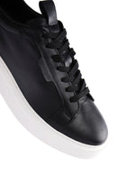 Men's Black Lace-up Leather Sneaker | Derimod