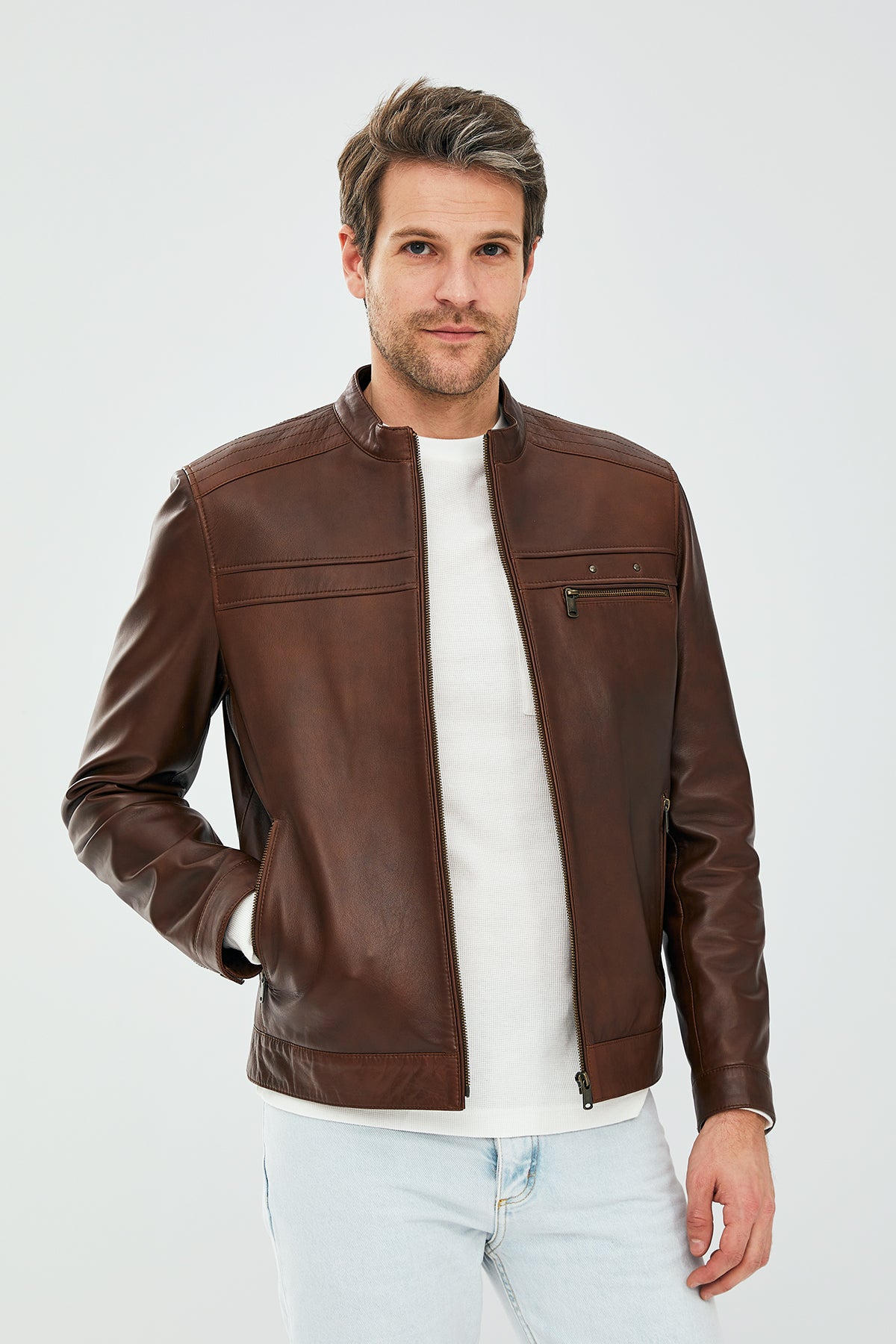 Henry Men's Leather Jacket 7212 NC00 | Derimod