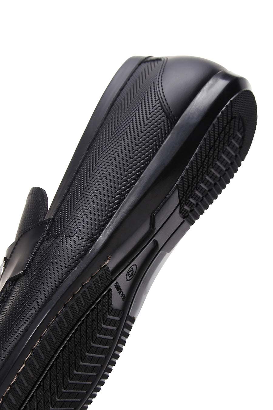 Men's Black Leather Casual Loafer