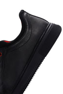 Men's Black Leather Sneaker | Derimod