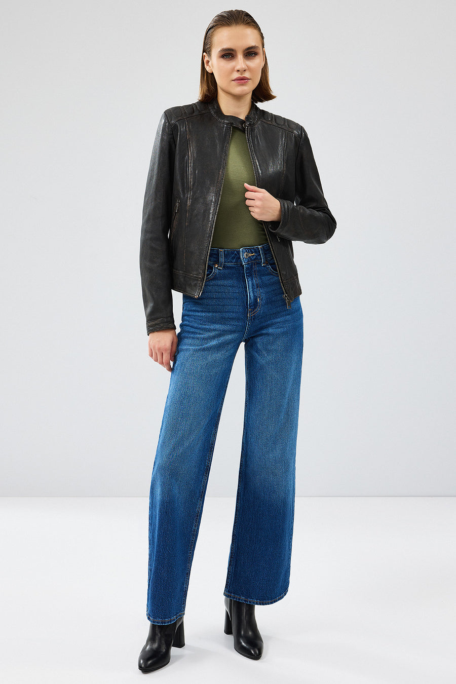 Weekend Women's Brown Vintage Leather Jacket