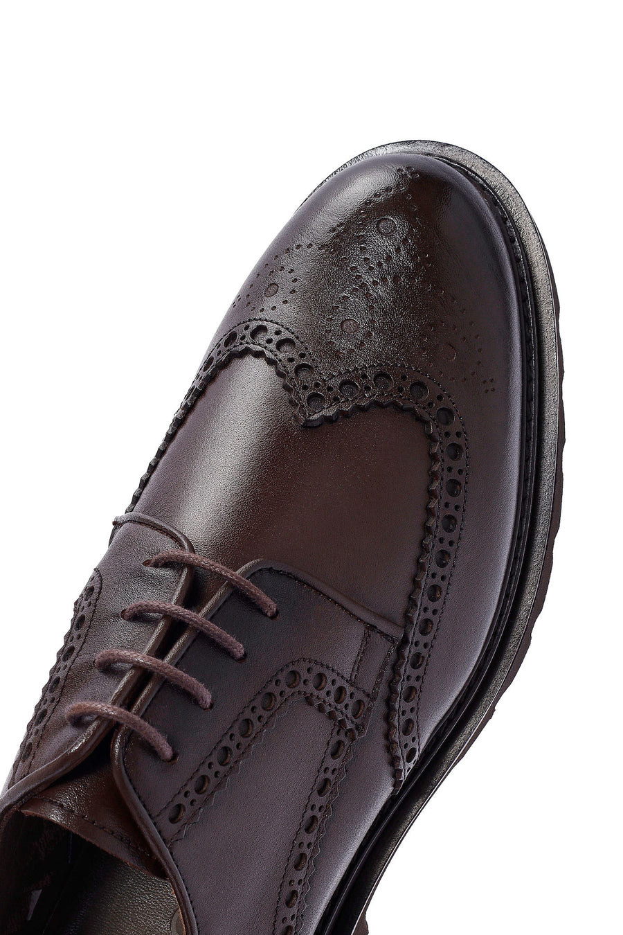 Men's Brown Lace-up Leather Casual Shoes