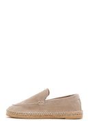 Men's Beige Suede Espadrilles | Derimod