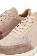 Kadın Vizon Bağcıklı Kalın Tabanlı Deri Sneaker | Derimod