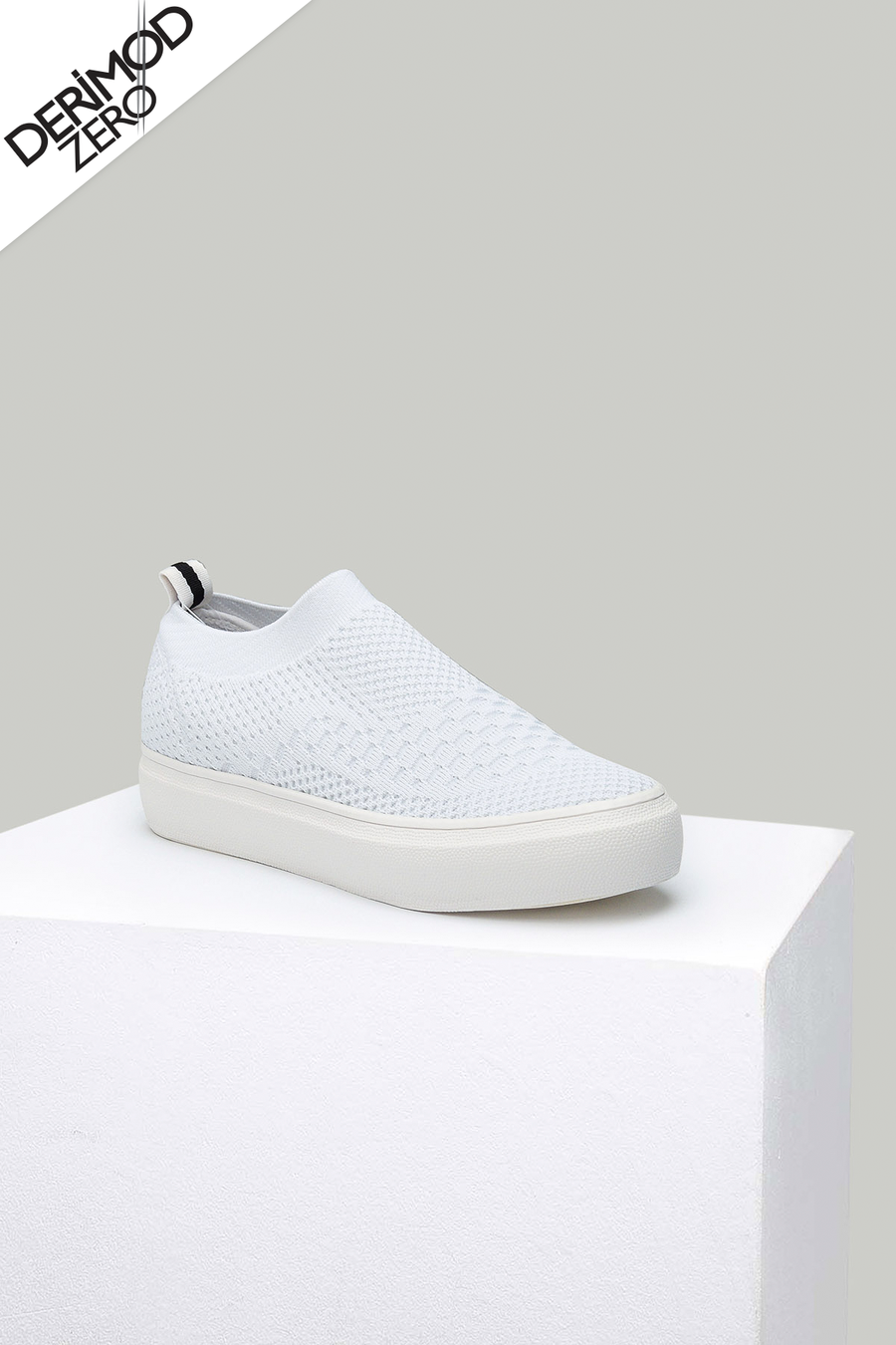 White Fabric Women's Shoes
