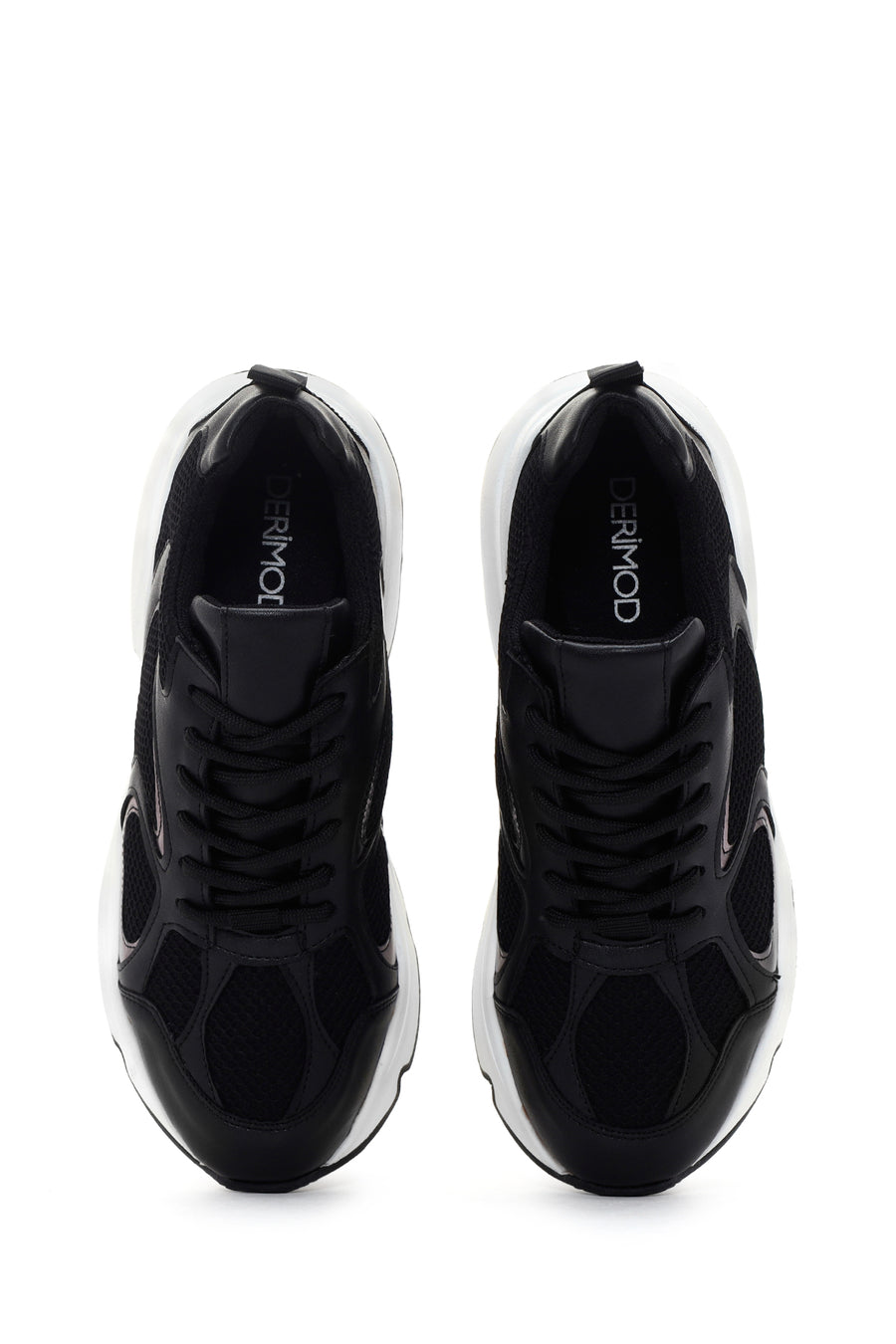 Kadın Siyah Kalın Tabanlı Sneaker