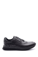 Men's Crocodile Patterned Leather Sneaker | Derimod