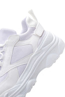 Women's White Thick Soled Sneaker | Derimod