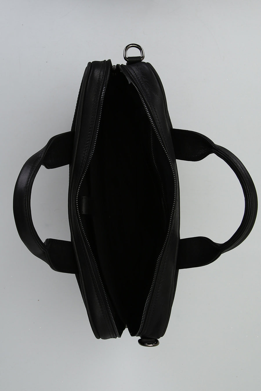 Black Men's Leather Briefcase