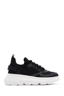 Women's Black Thick Soled Sneaker | Derimod