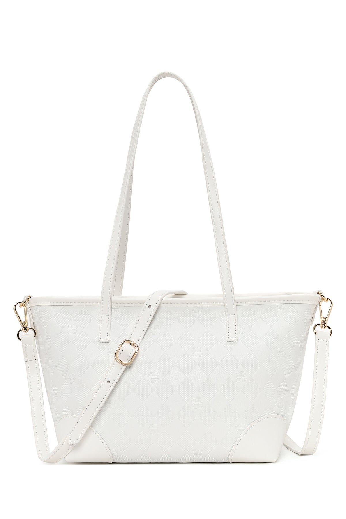 Woman White Long-Strap Printed Shoulder Bag 26SBD202726 | Derimod