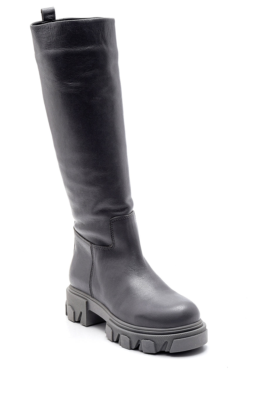 Women's Leather Thick Soled Boots