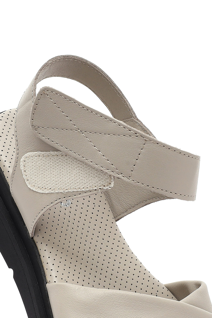 
Women's Gray Strapped Leather Sandal
