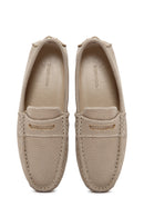 Men's Beige Fabric Loafer | Derimod