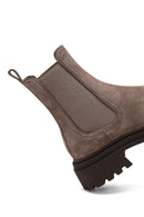 Women's Mink Suede Leather Chelsea Boot | Derimod