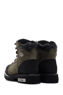 Harley Davidson Men's Khaki Leather Clemente Boots | Derimod