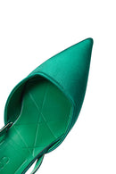 Women's Green Pointed Toe Heeled Shoes | Derimod