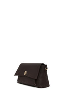 Woman Brown Classic Crossbody Bag with Long Strap | Derimod
