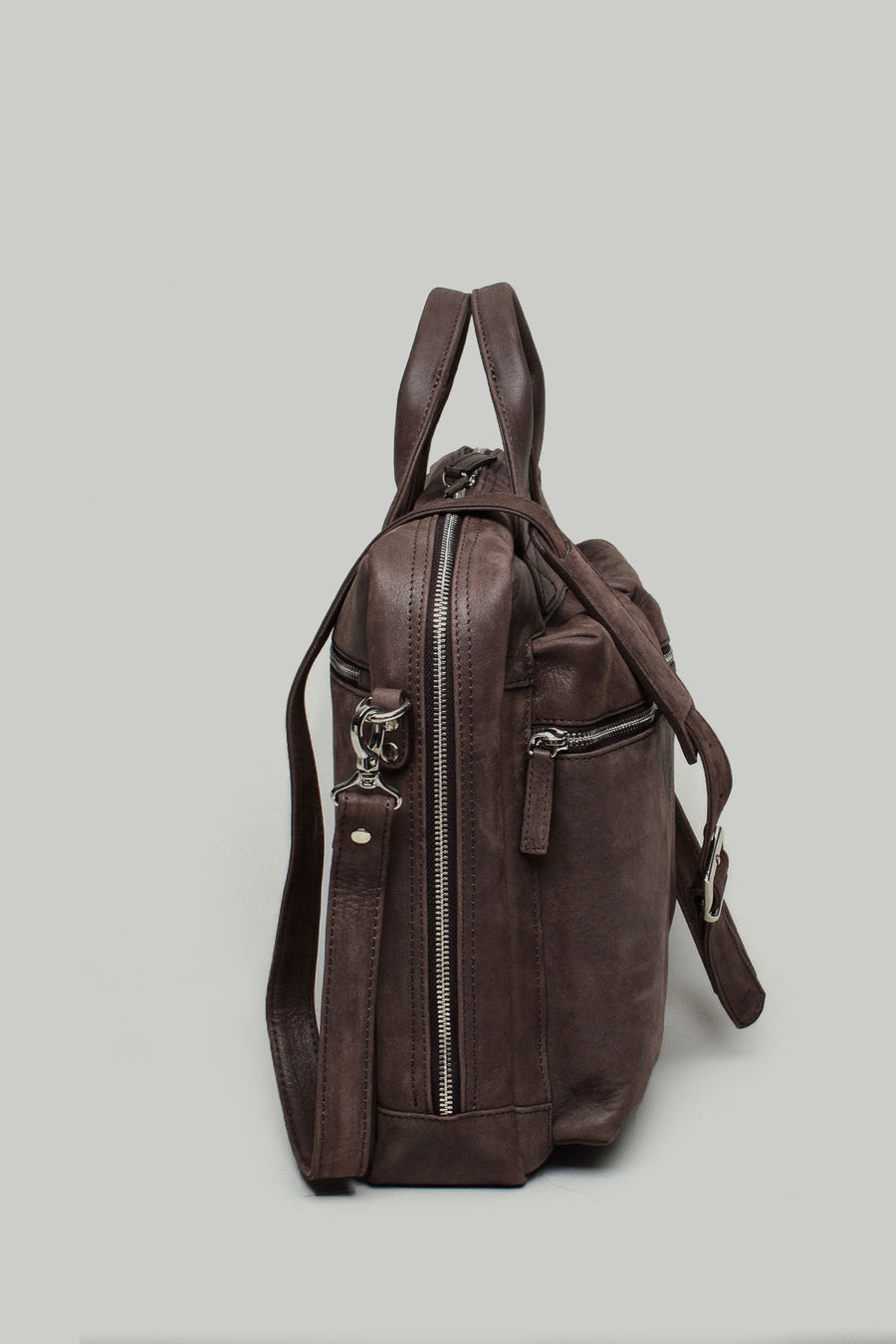 Brown Men's Leather Briefcase