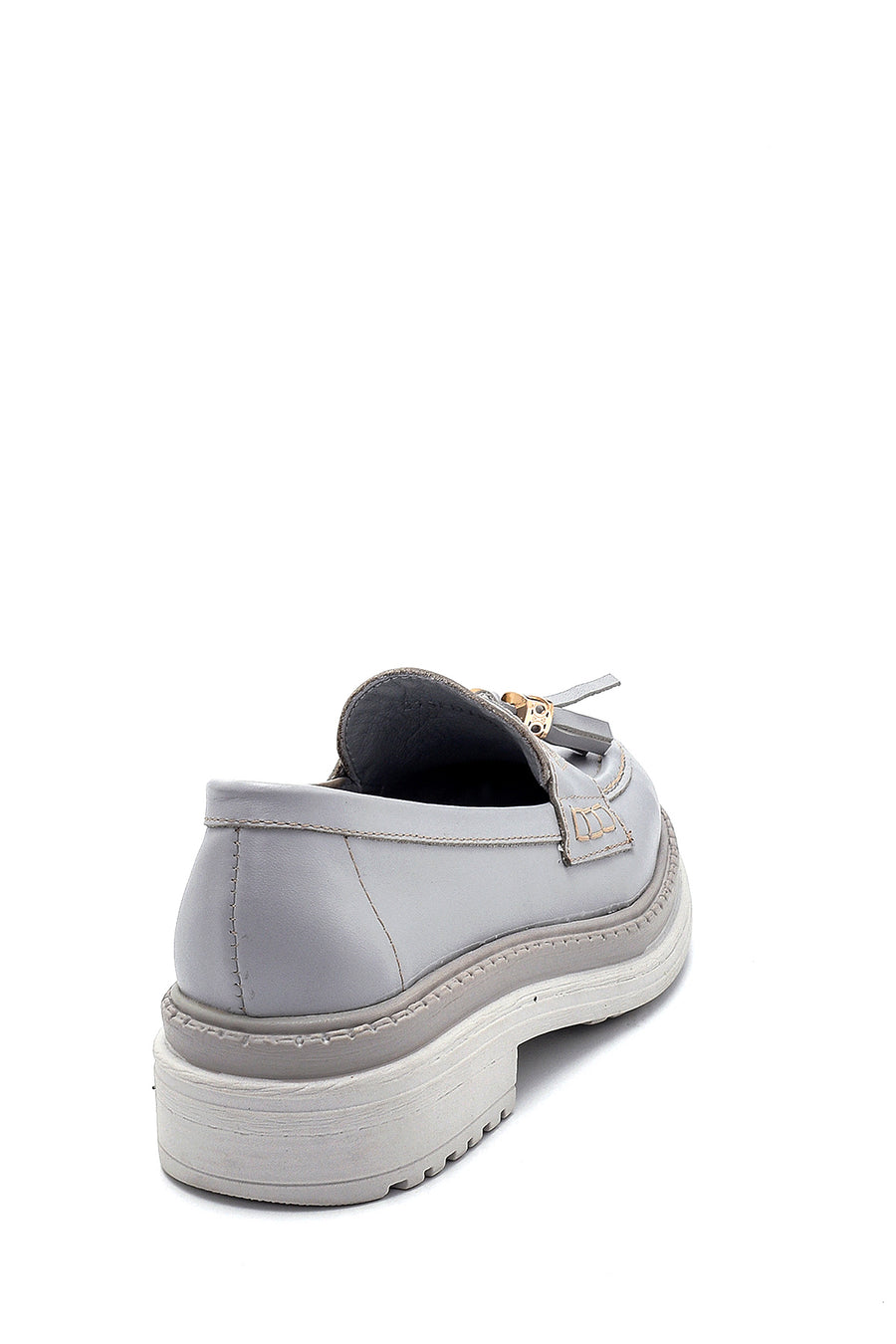 Kadın Deri Püskül Detaylı Loafer