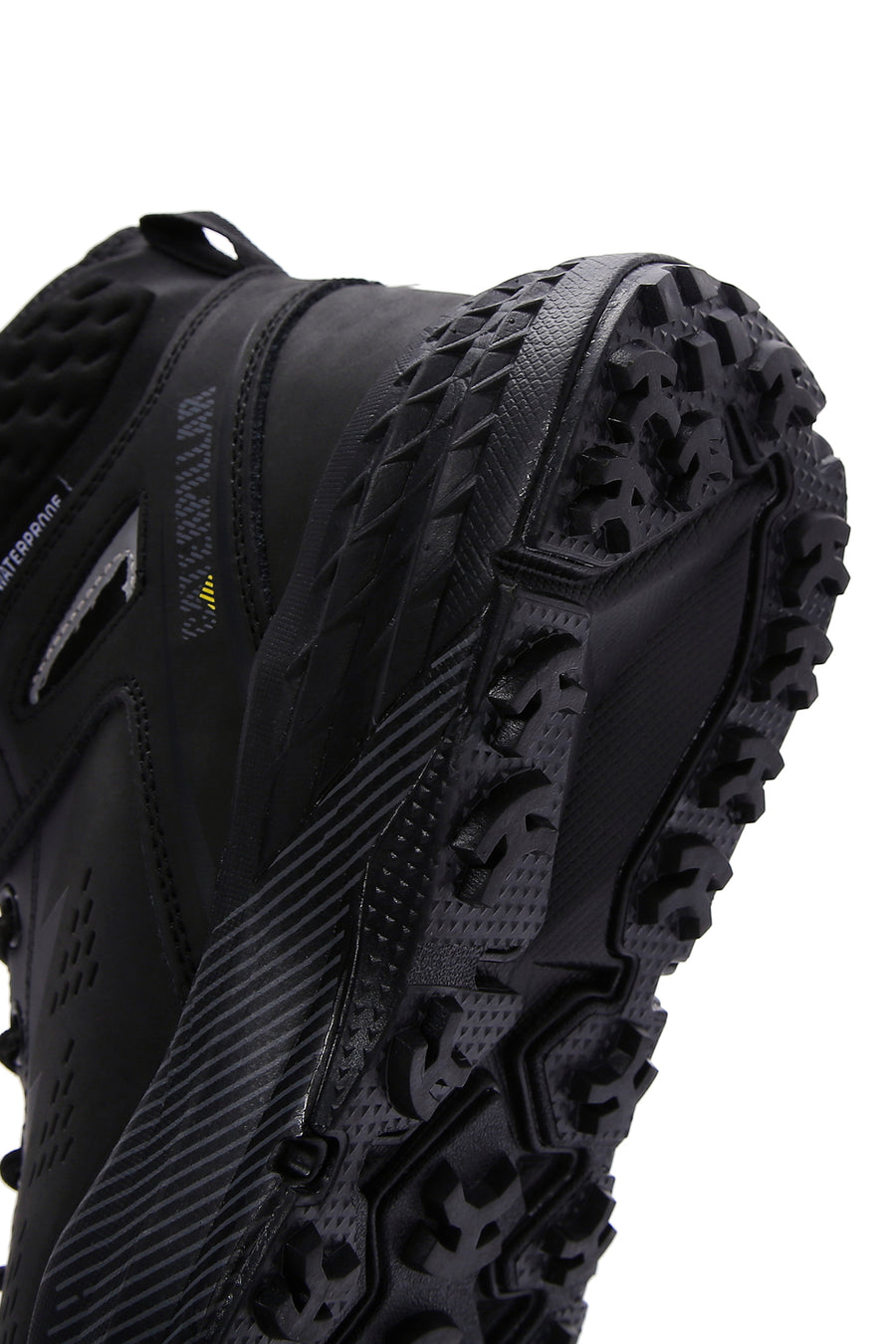 Cat Caterpillar Erkek Siyah Deri Waterproof Outdoor Bot