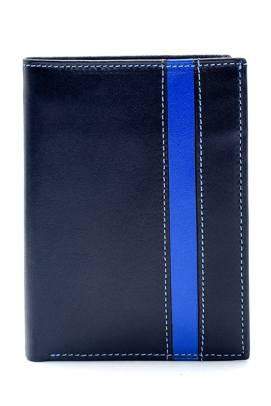 Men's Navy Blue Leather Wallet 000A2D300818 | Derimod