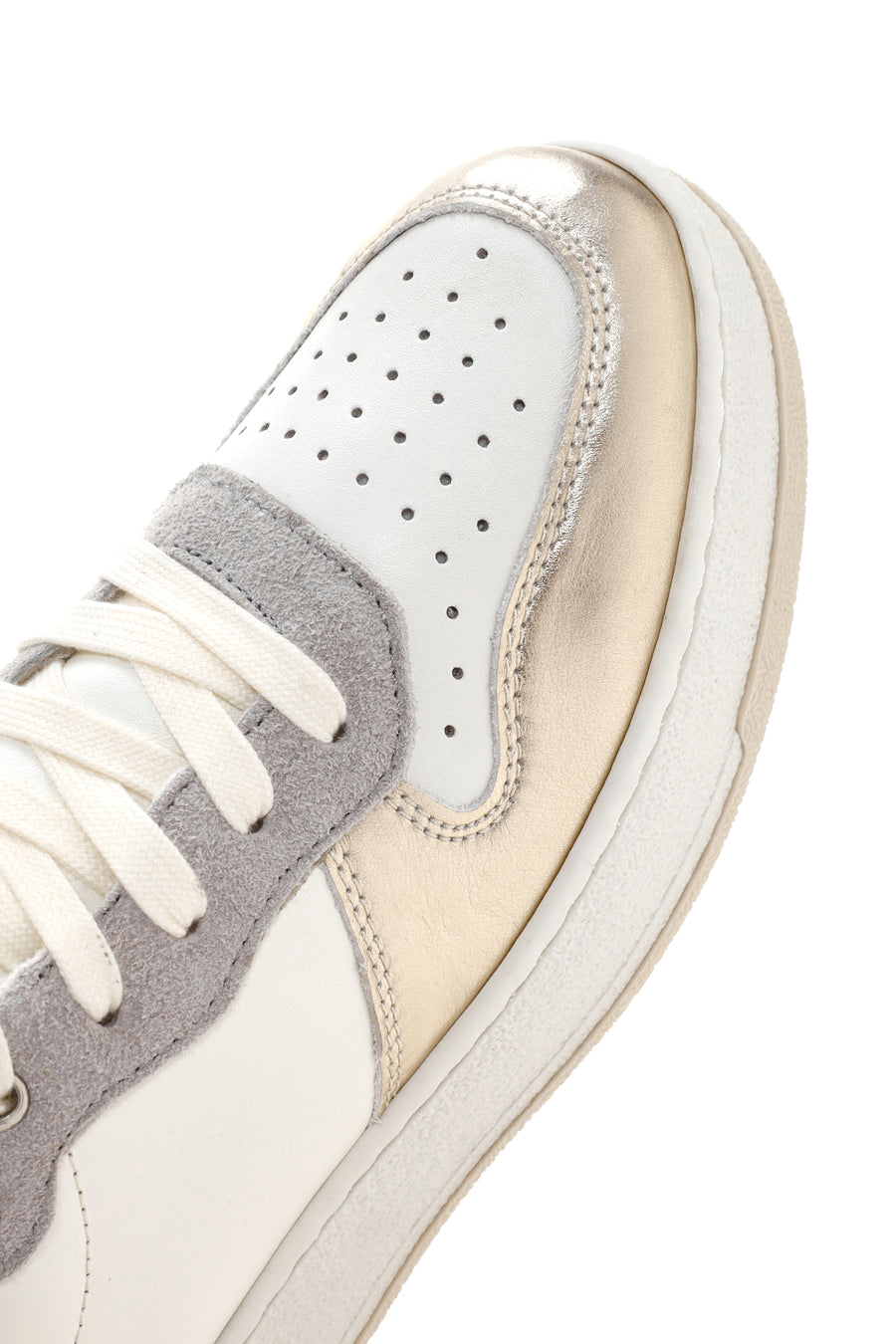 Kadın Altın Deri Sneaker