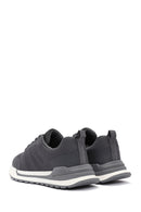 Men's Grey Lace-Up Fabric Sneakers | Derimod