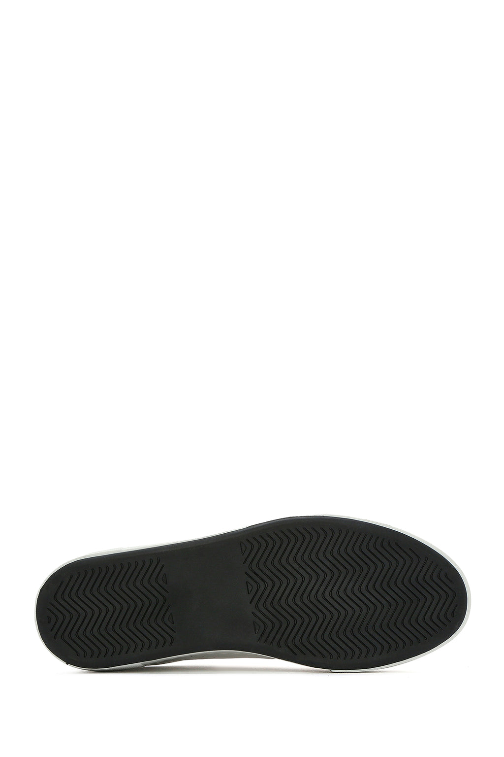 Kadın Beyaz Bağcıklı Deri Sneaker