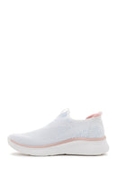 Women's White Fabric Sneaker | Derimod