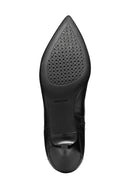 Geox Women Black D Kleopy B - Nappa Sheep Lea Zippered Thin Heeled Leather Boot | Derimod